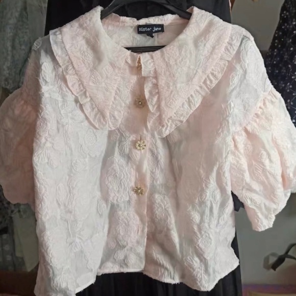 SISTER JANE APERITIF FLORAL PUFF SLEEVE BLOUSE - Picture 6 of 6
